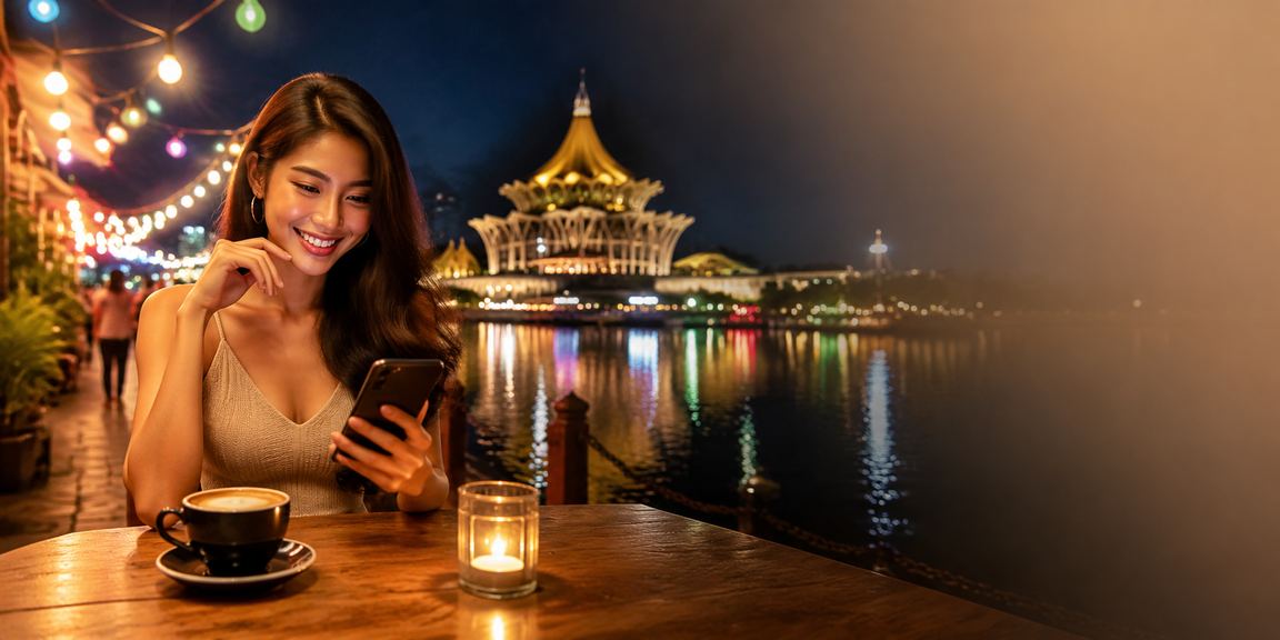 Permainan rummy dalam suasana tradisional di Kuching Sarawak